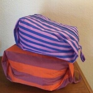 Baggu 3D Expandable Zip bags -set of 2( travel, cosmetics, misc)